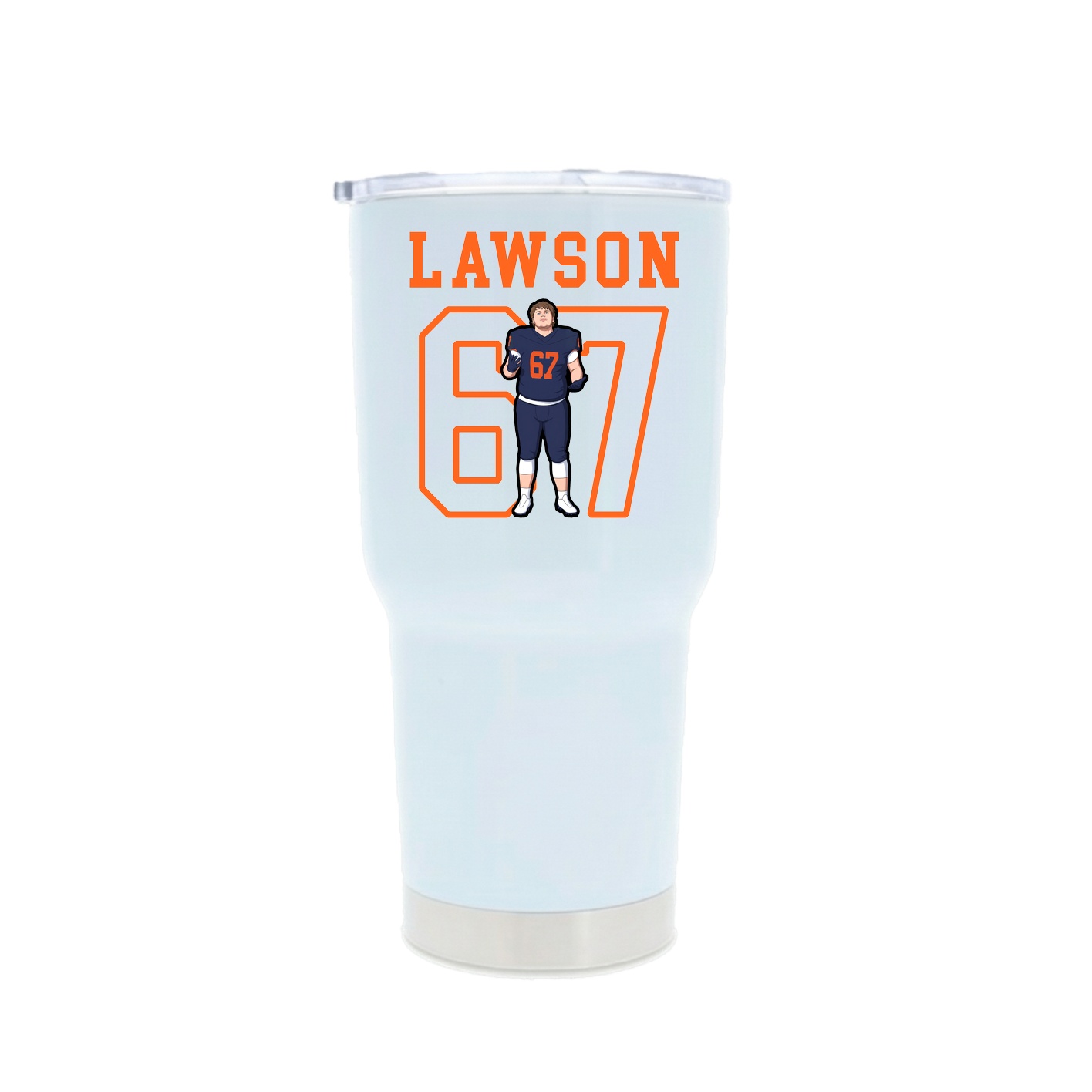 30oz Stainless Steel Tumbler — Shirsey in White