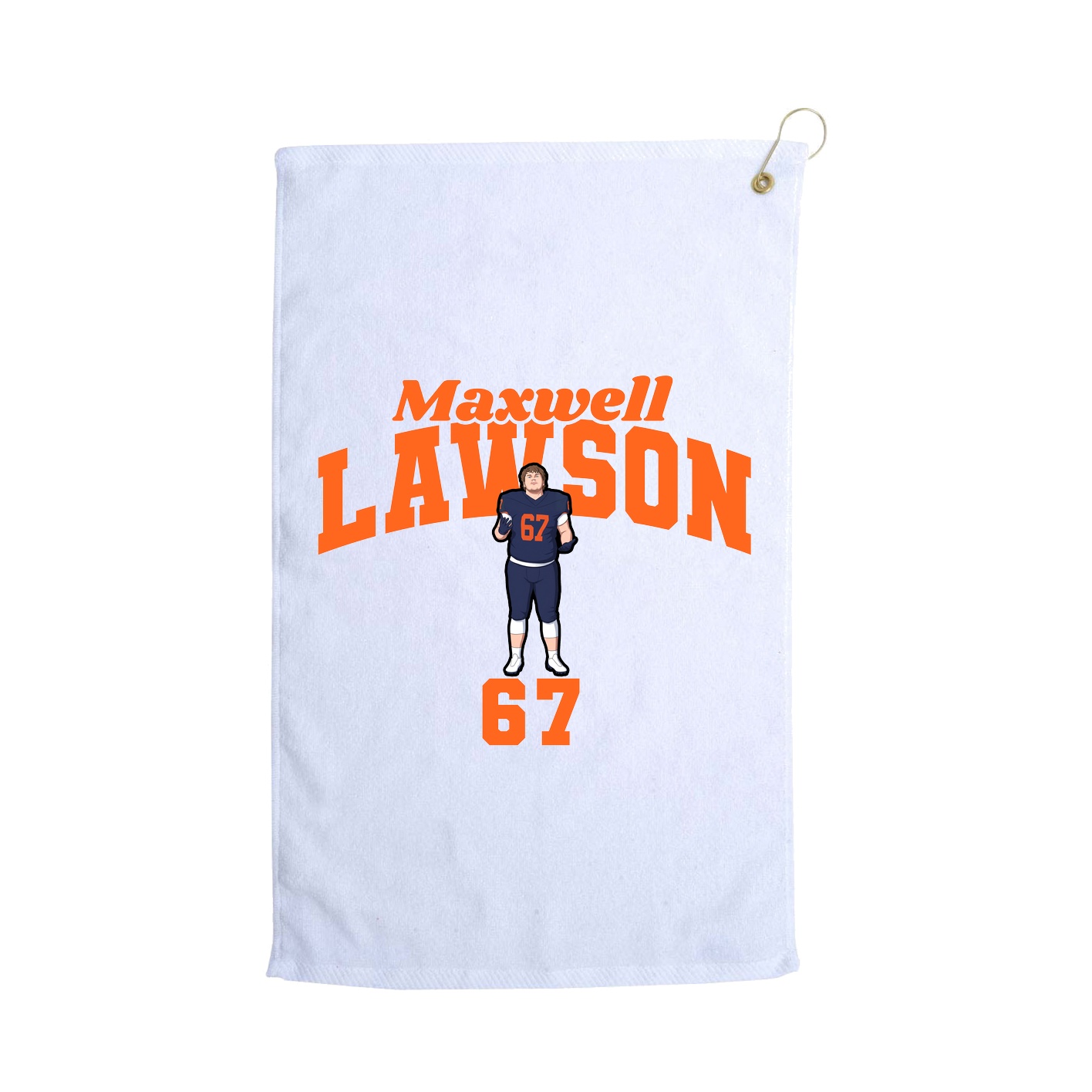 Golf Towel — Signature Arch in White