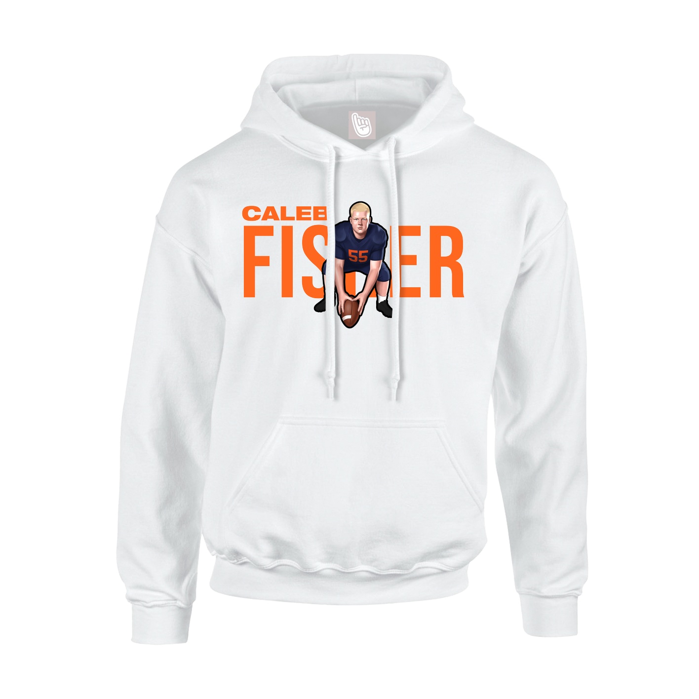 Youth Hoodie — Player Name in White