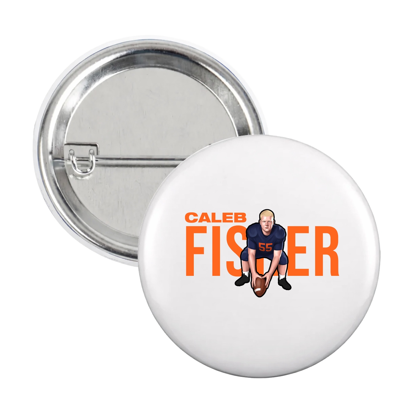 Game Day Button — Player Name in White