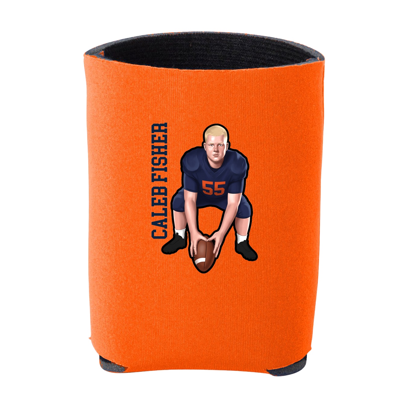 Can Holder — Name Vertical in Orange