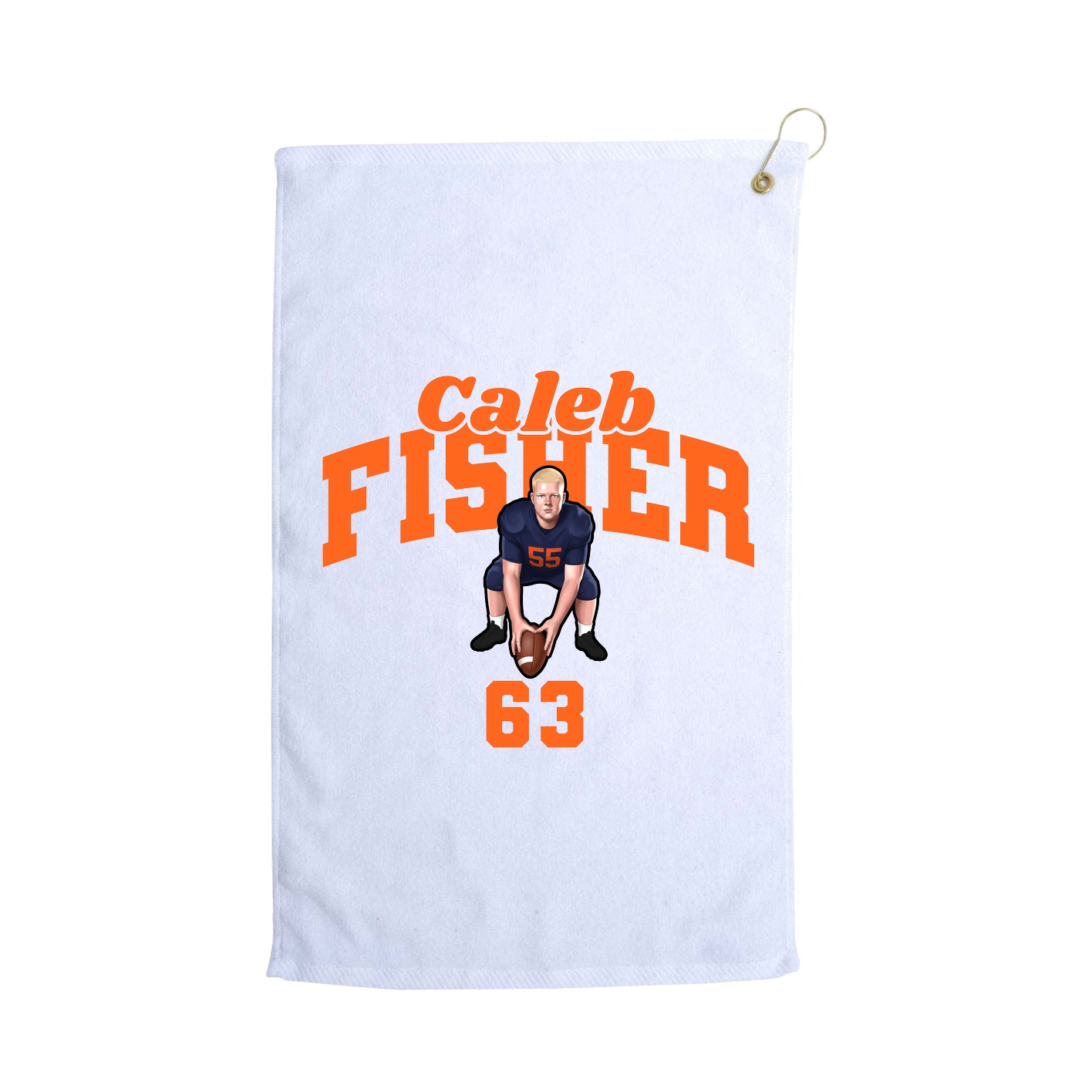 Golf Towel — Signature Arch in White