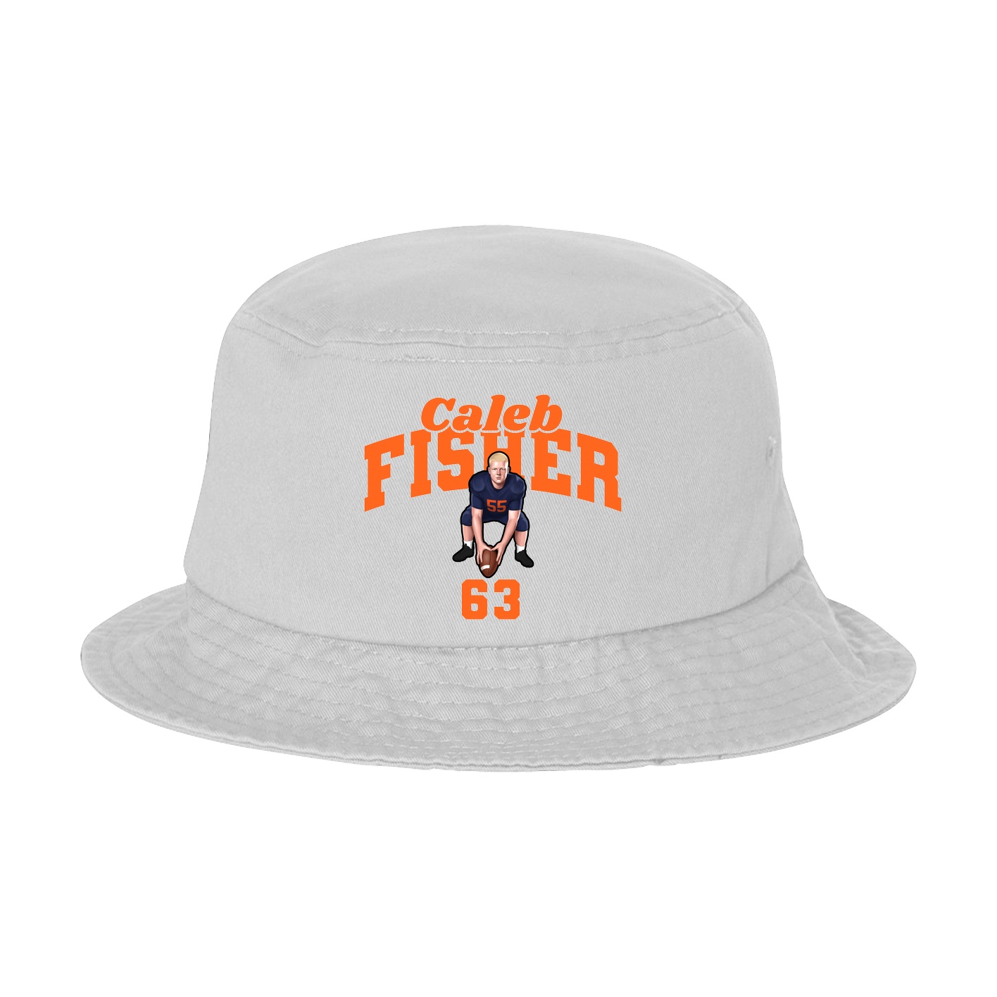 Bucket Cap — Signature Arch in White