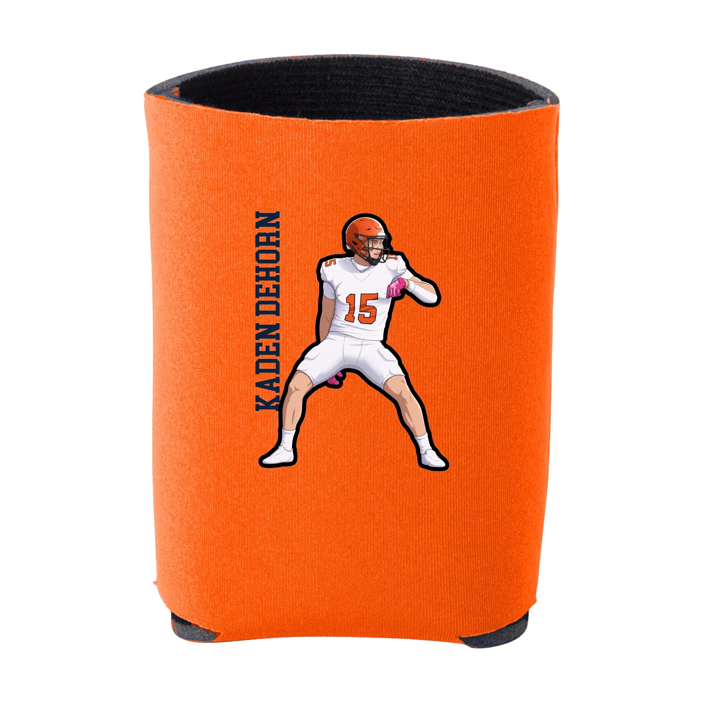 Can Holder — Name Vertical in Orange