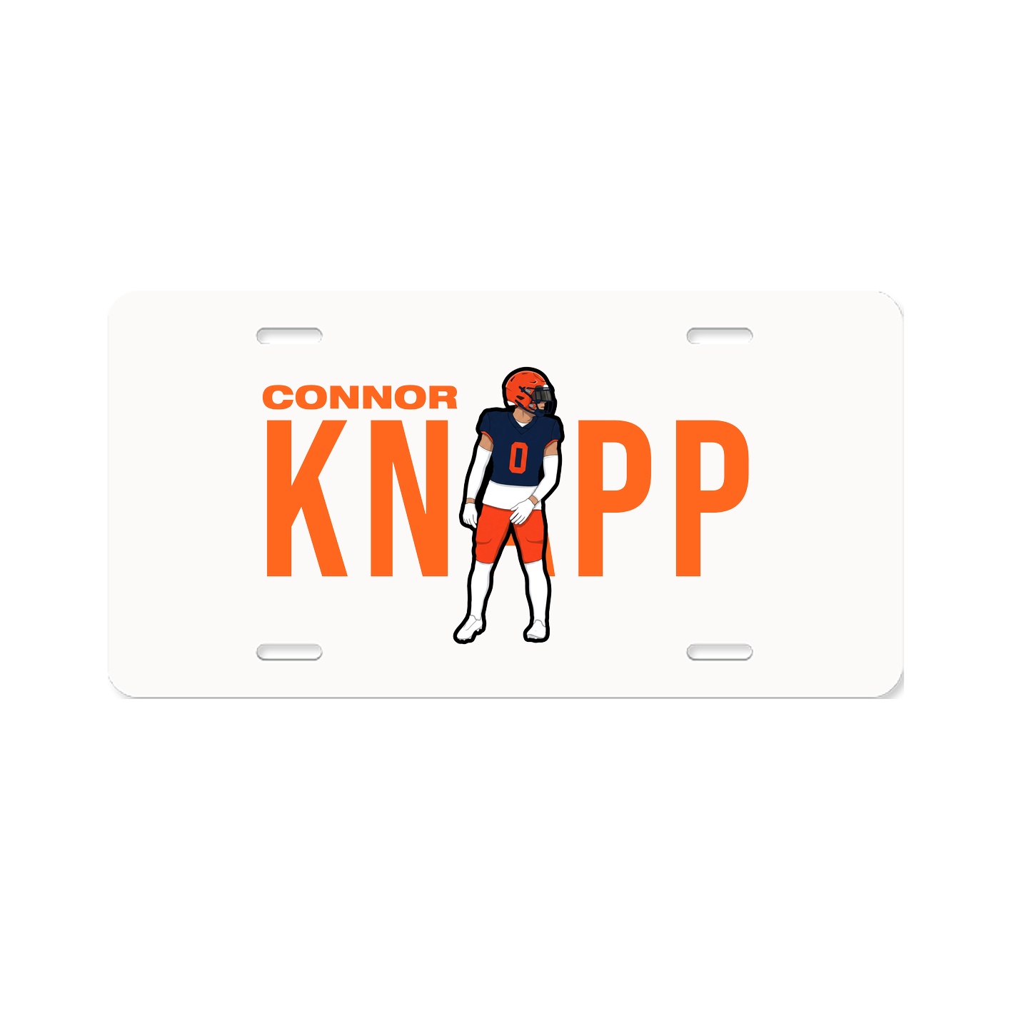 License Plate — Player Name in Classic