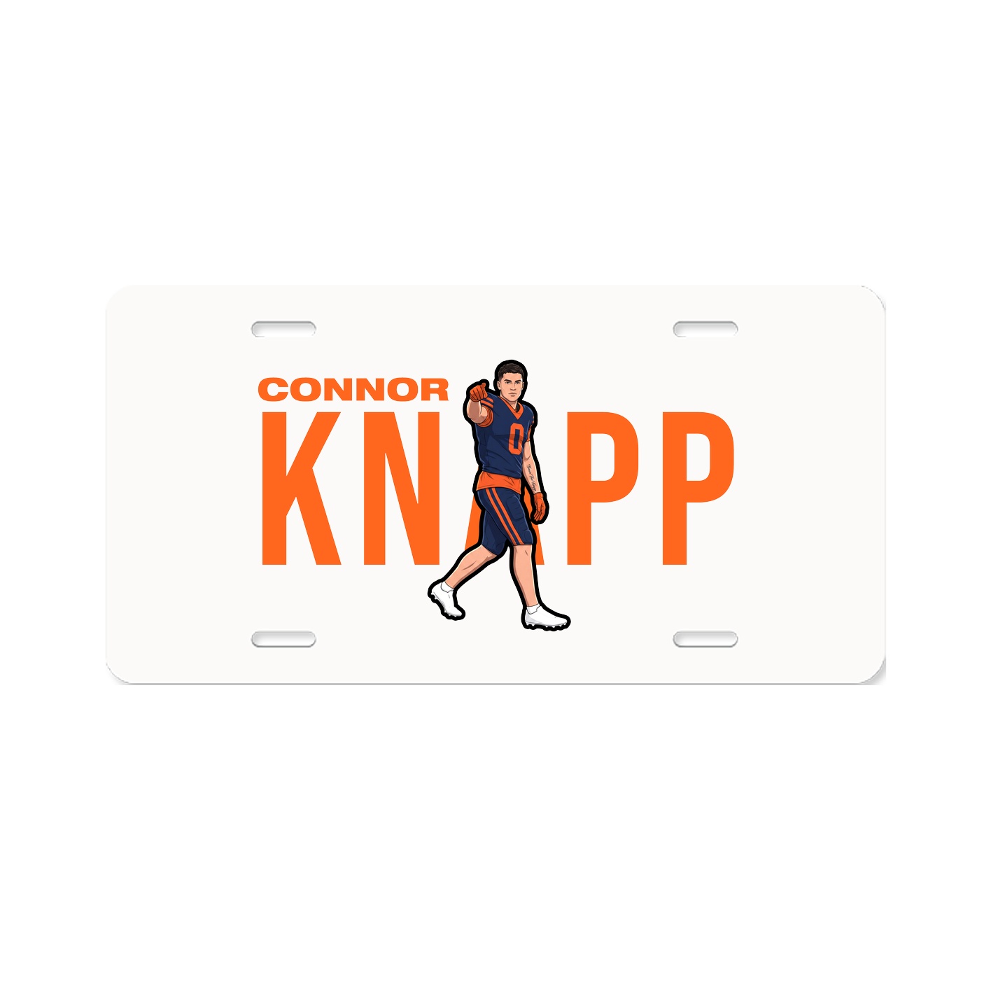 License Plate — Player Name in Classic