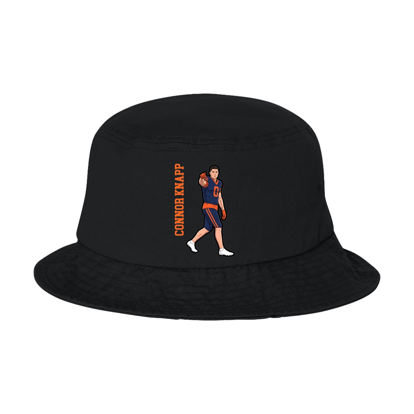 Bucket Cap — Name Vertical in Black