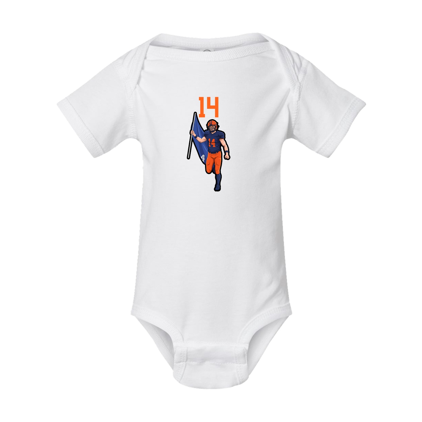 Baby Onesie — Number Top in White