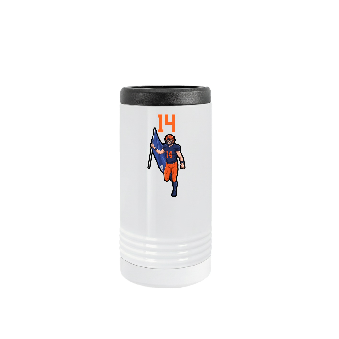 Slim Beverage Holder — Number Top in White