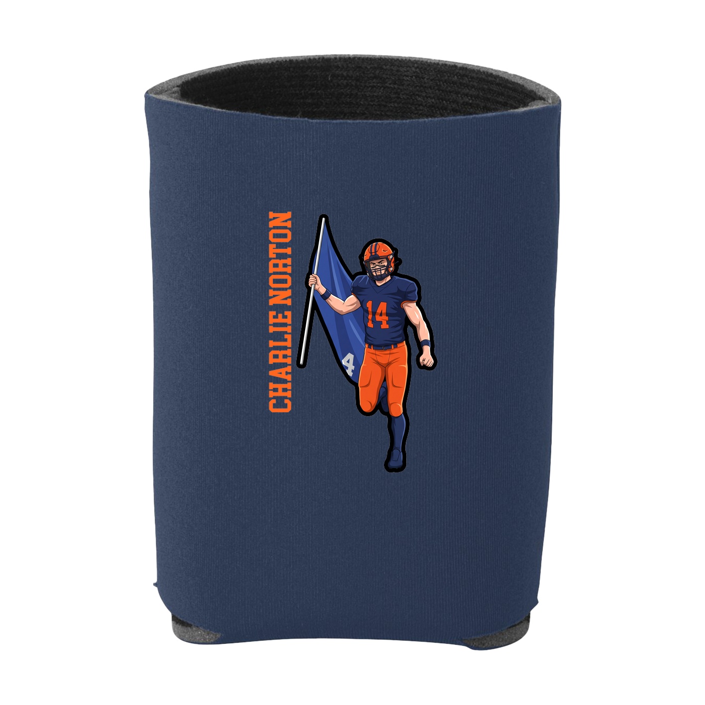 Can Holder — Name Vertical in Navy