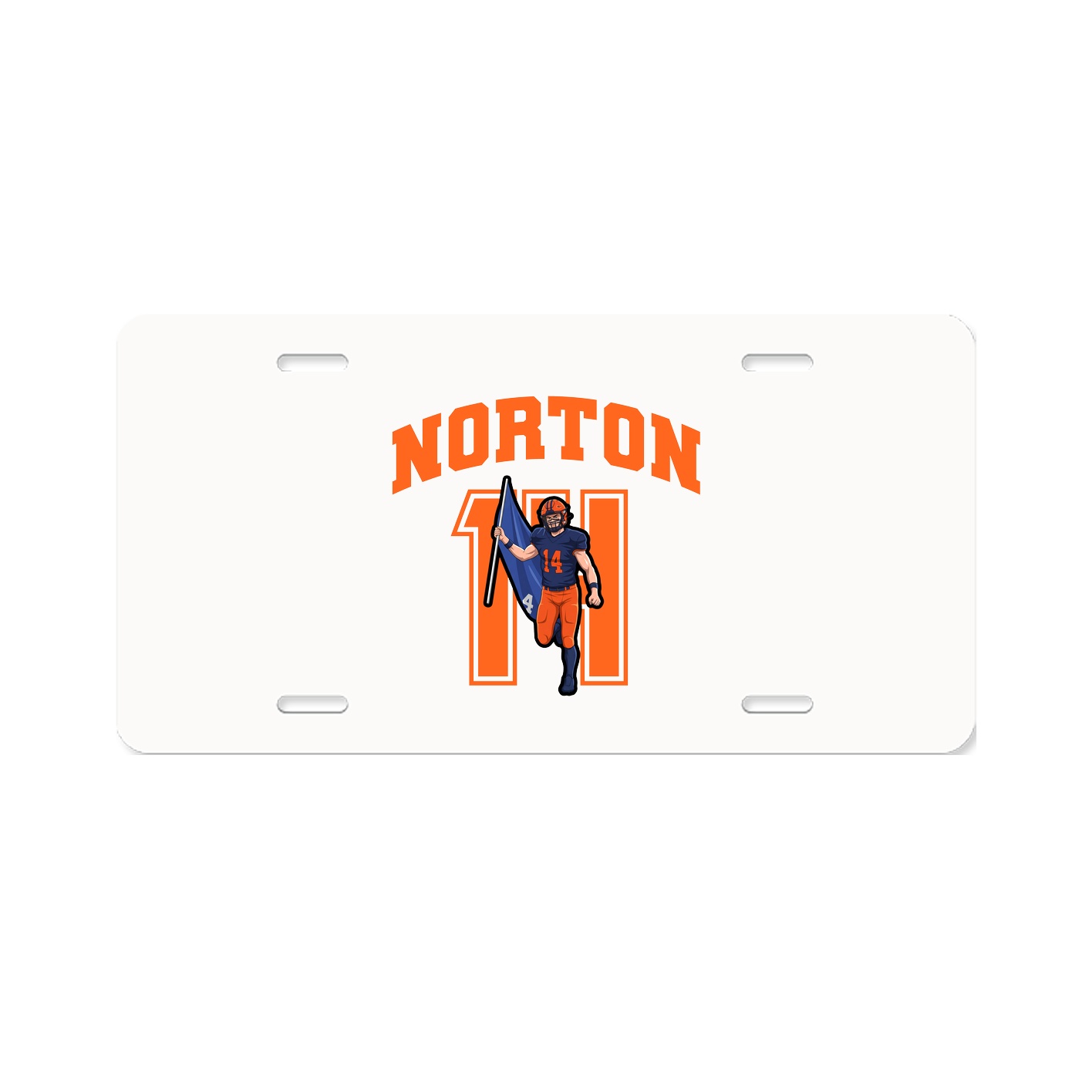 License Plate — Number in Classic