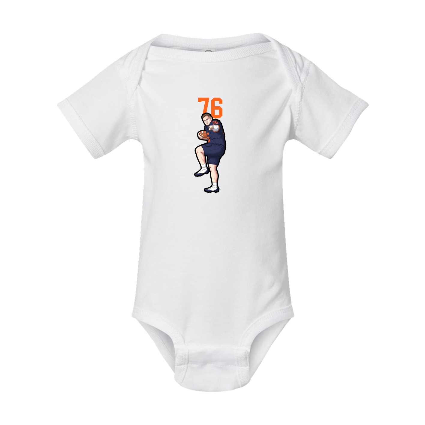 Baby Onesie — Number Top in White