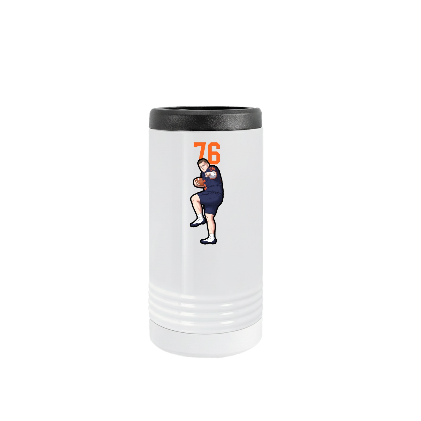 Slim Beverage Holder — Number Top in White