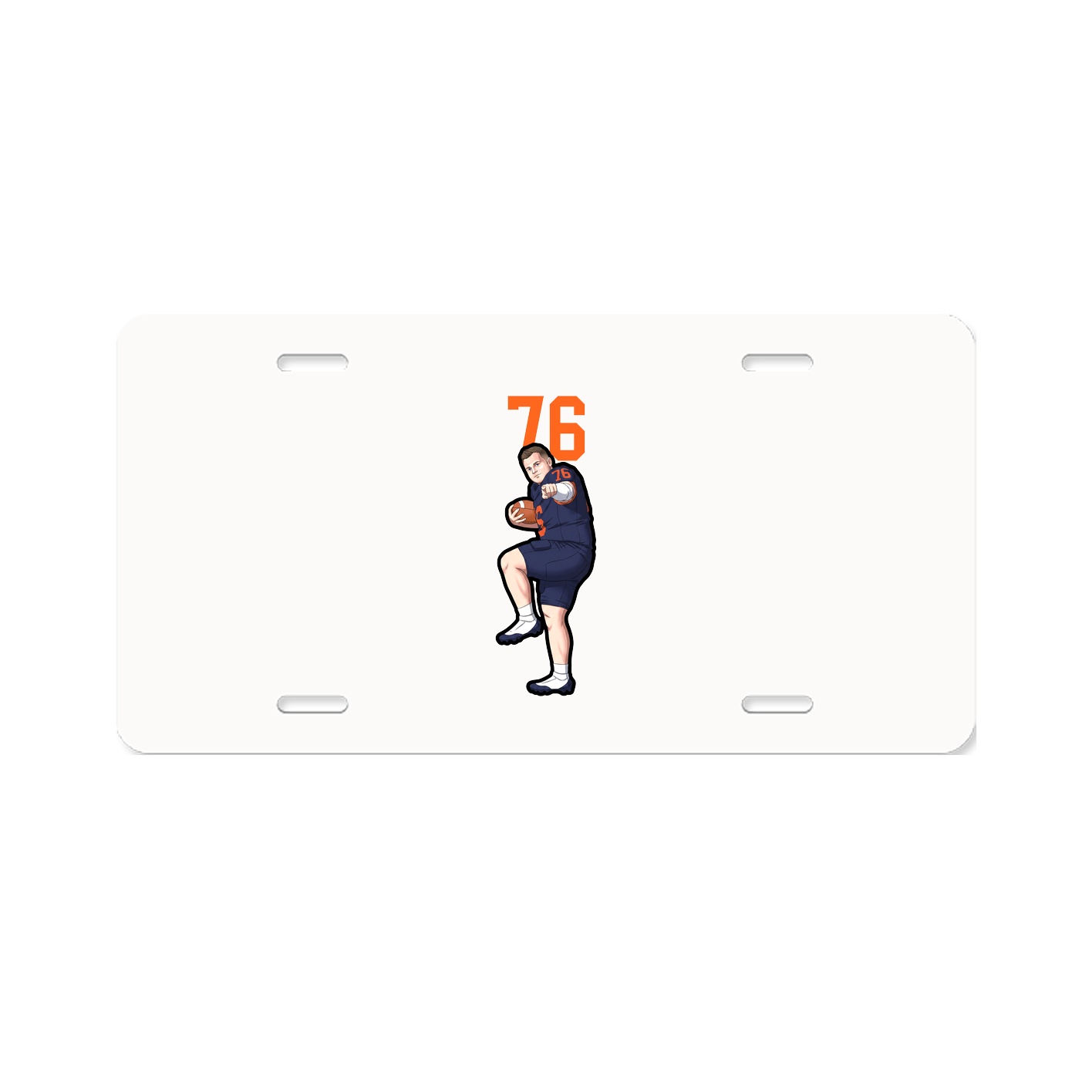 License Plate — Number Top in Classic