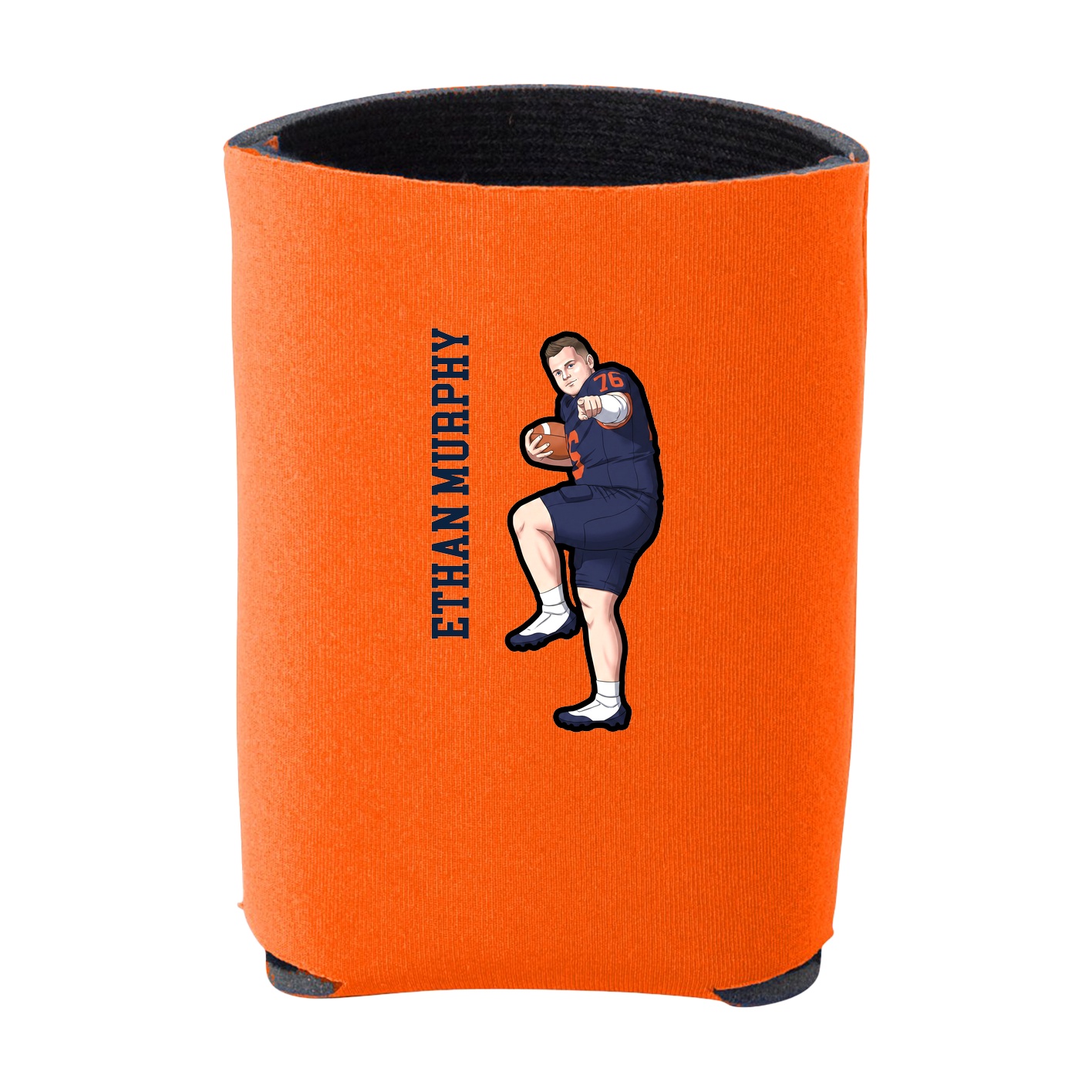 Can Holder — Name Vertical in Orange