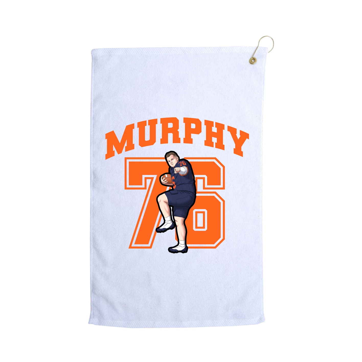 Golf Towel — Number in White