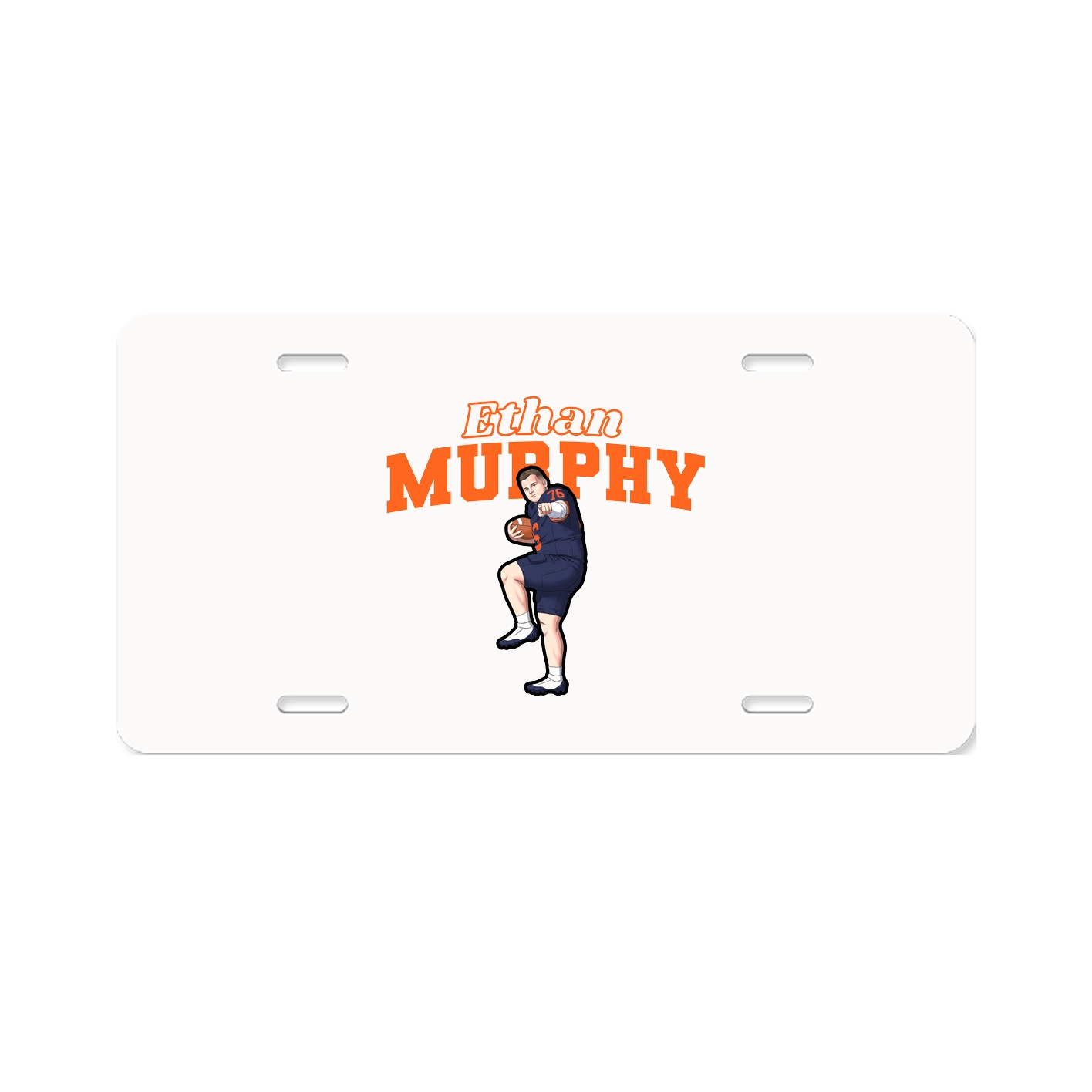 License Plate — Name Arch in Classic