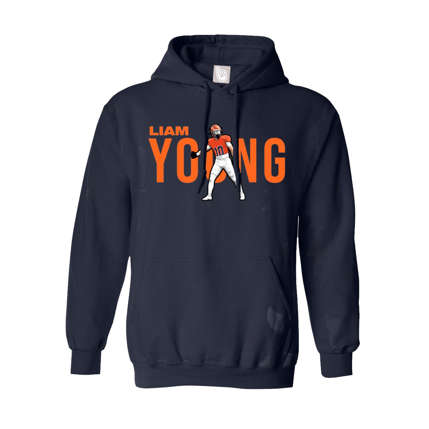 Hoodie — Player Name in Navy