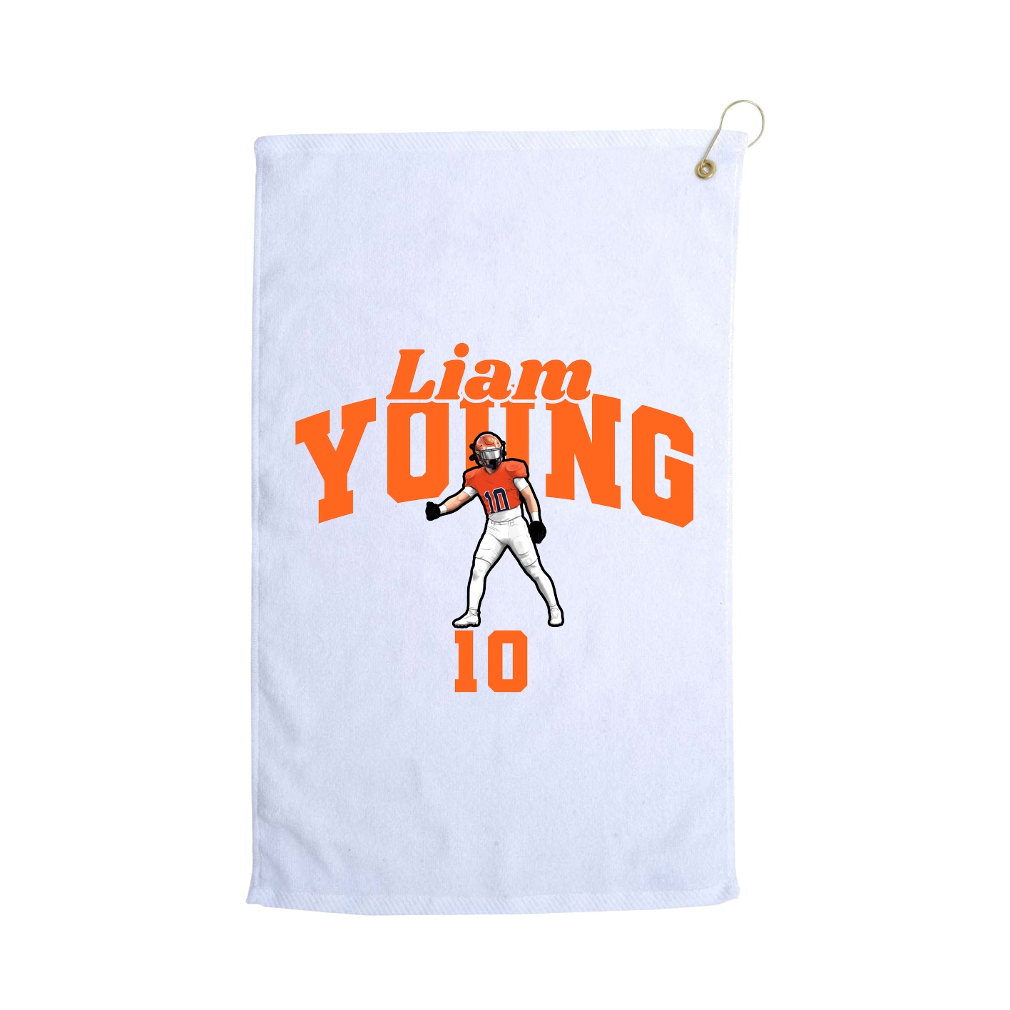 Golf Towel — Signature Arch in White