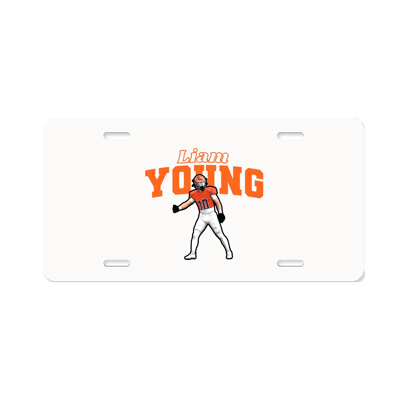 License Plate — Name Arch in Classic