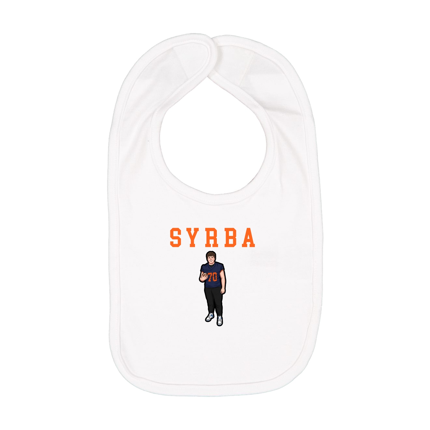Infant Bib — Shirsey in White