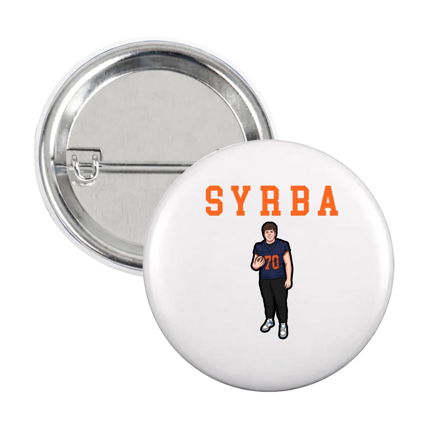 Game Day Button — Shirsey in White