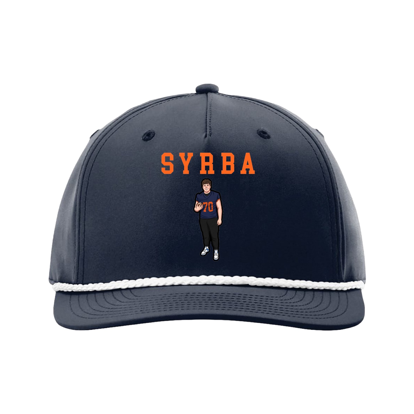 Five-Panel Classic Rope Cap — Shirsey in Navy