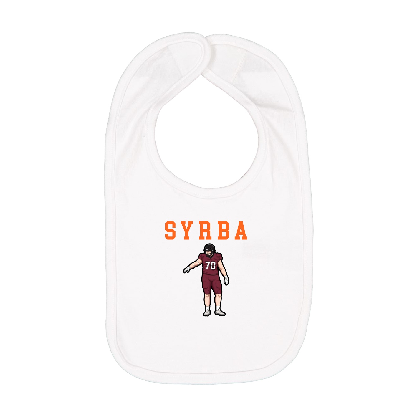 Infant Bib — Shirsey in White