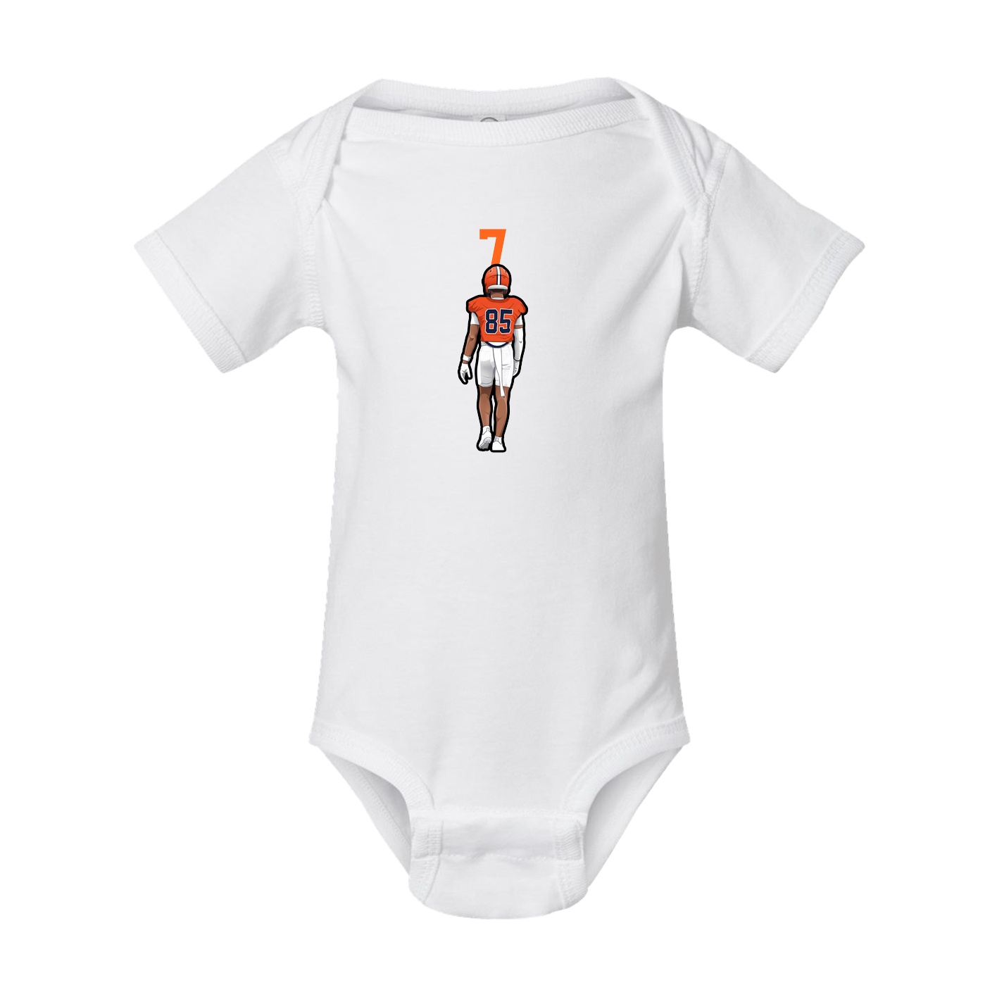 Baby Onesie — Number Top in White