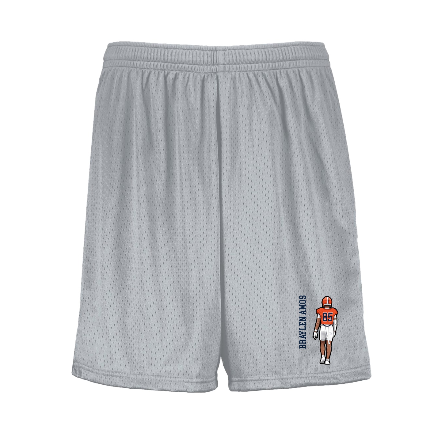 Shorts — Name Vertical in Silver