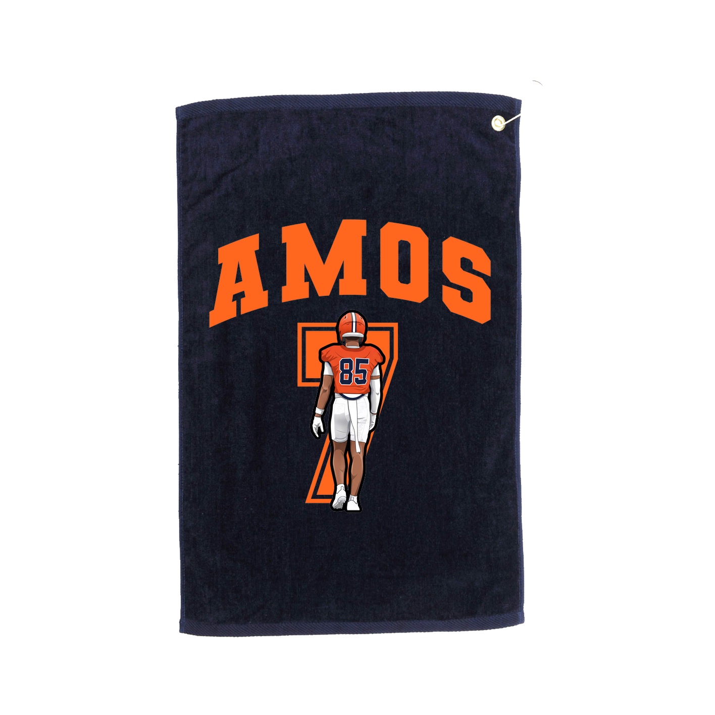Golf Towel — Number in Navy