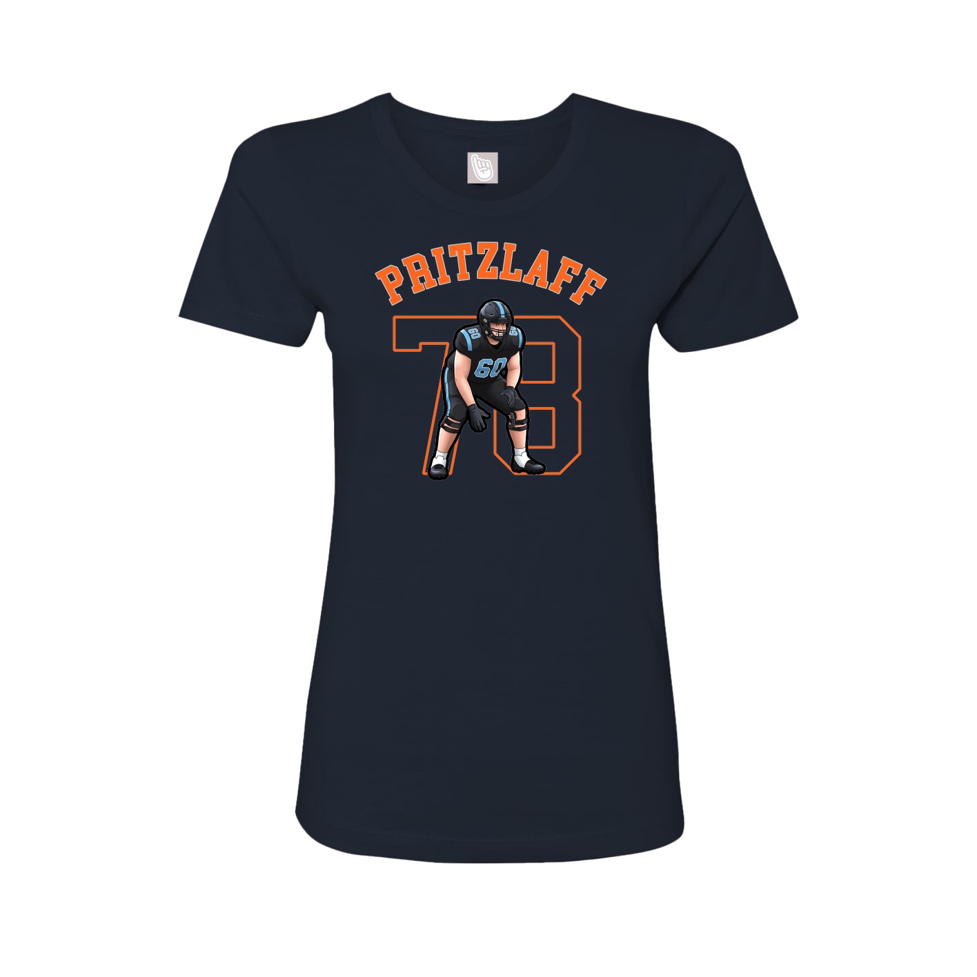 Fitted Women's Tee — Shirsey Arch in Navy
