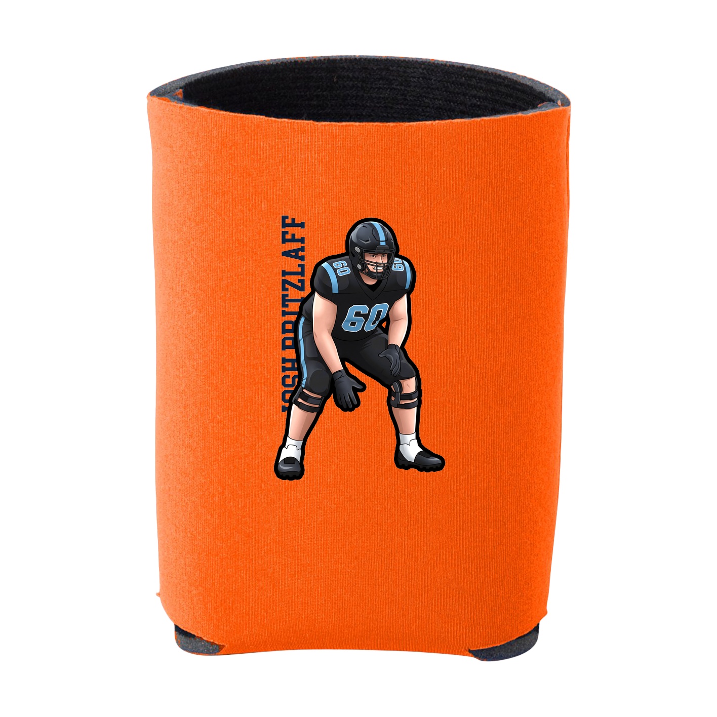 Can Holder — Name Vertical in Orange