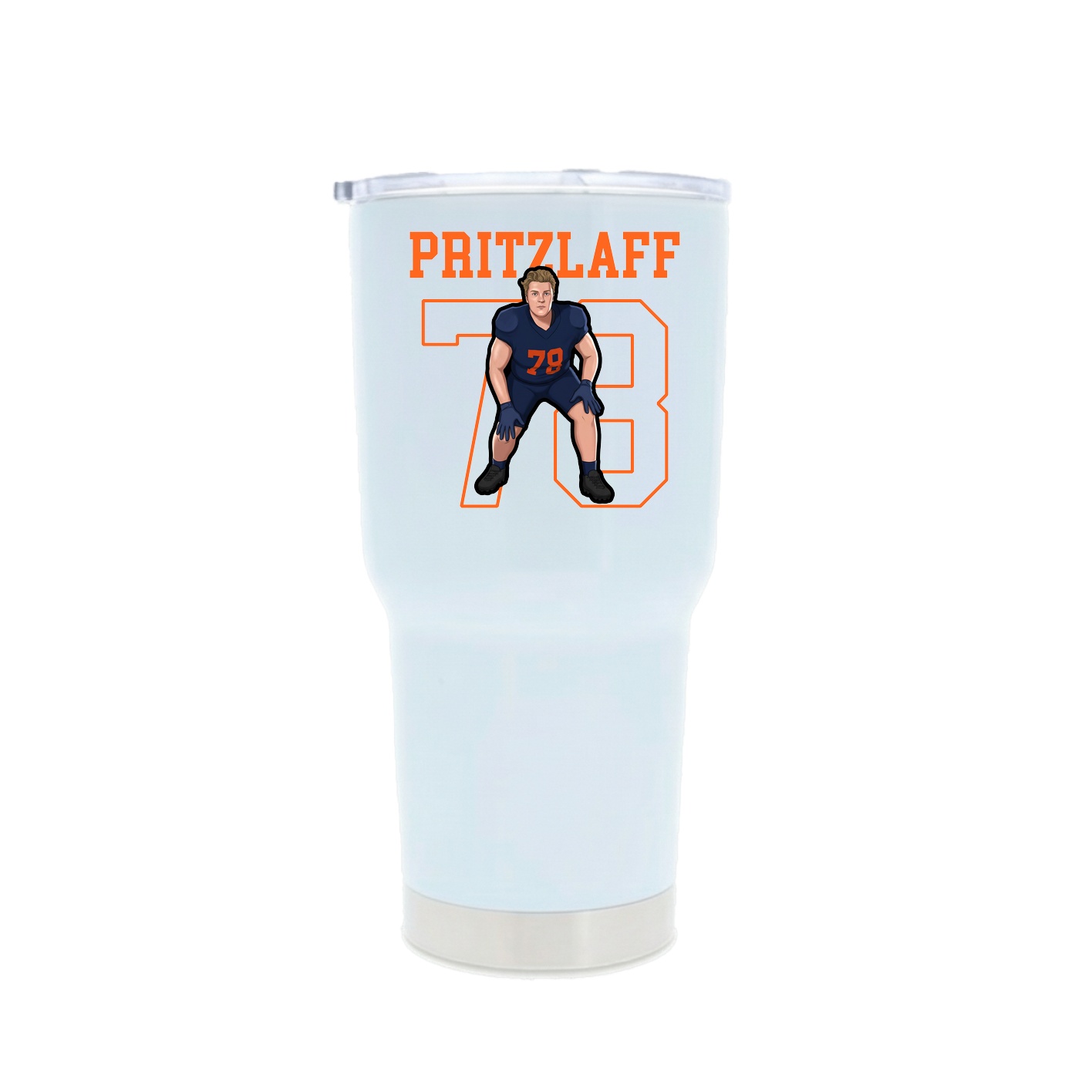 30oz Stainless Steel Tumbler — Shirsey in White