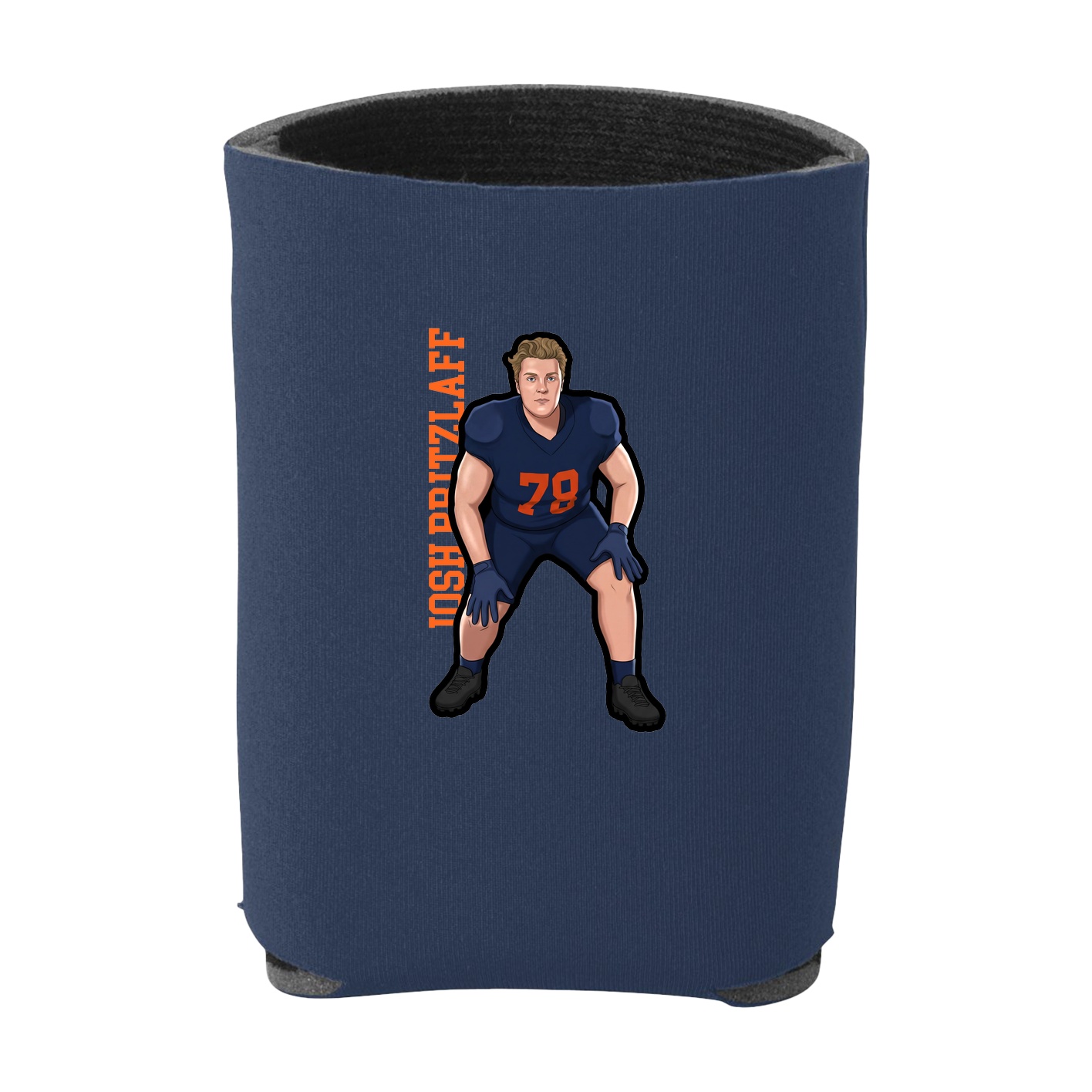 Can Holder — Name Vertical in Navy