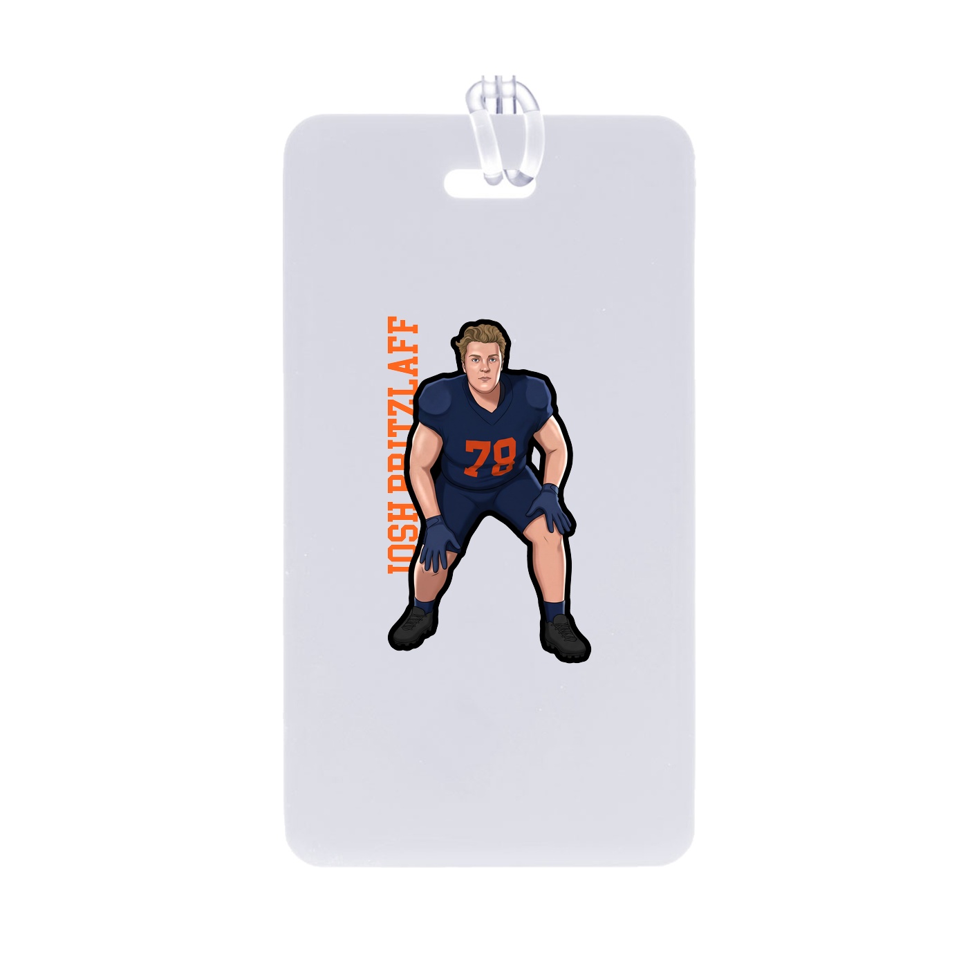 Bag Tag — Name Vertical in Classic