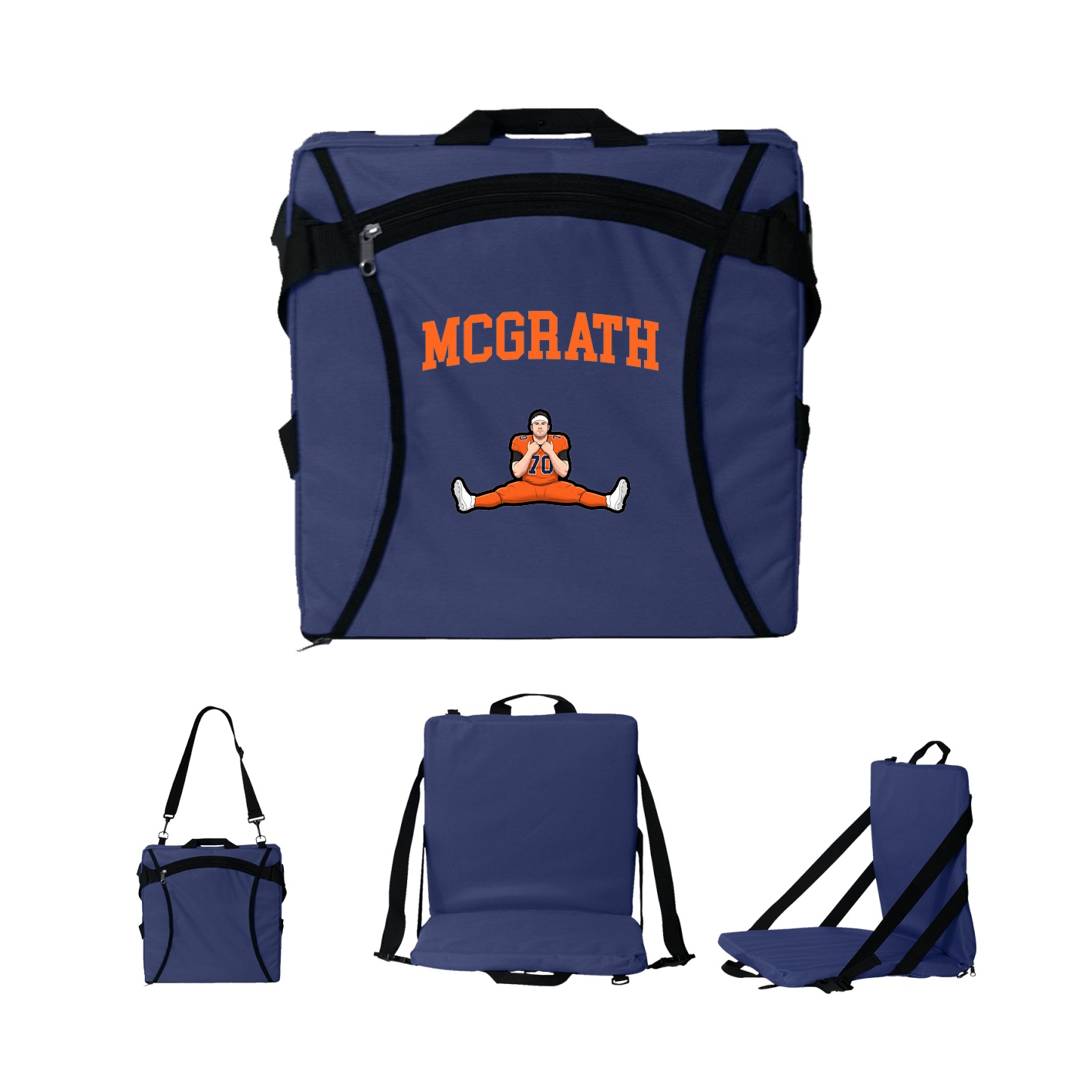 Folding Stadium Seat — Shirsey in Navy