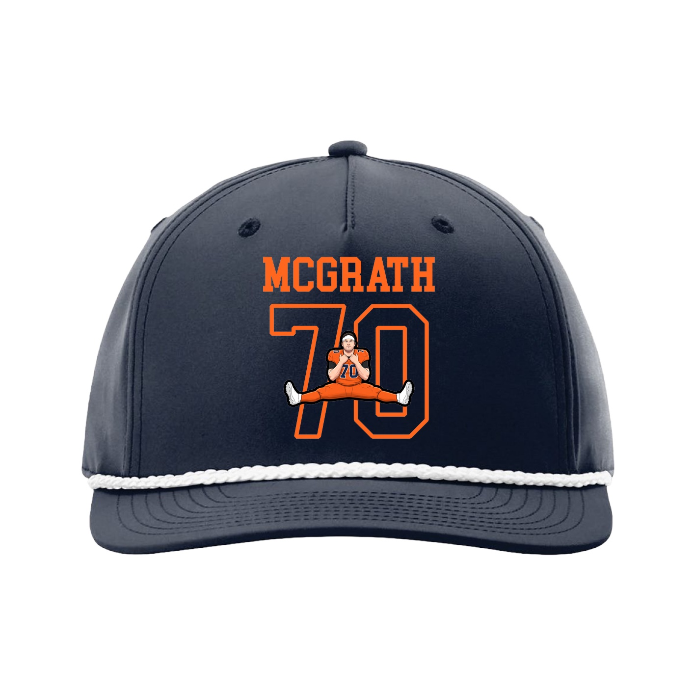 Five-Panel Classic Rope Cap — Shirsey in Navy
