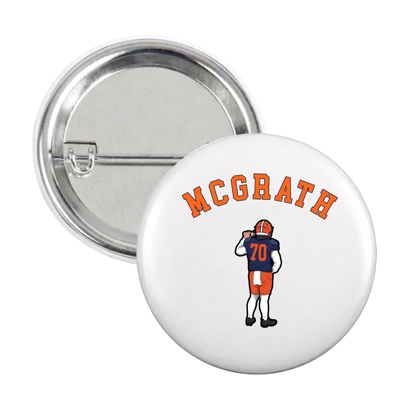 Game Day Button — Shirsey Arch in White