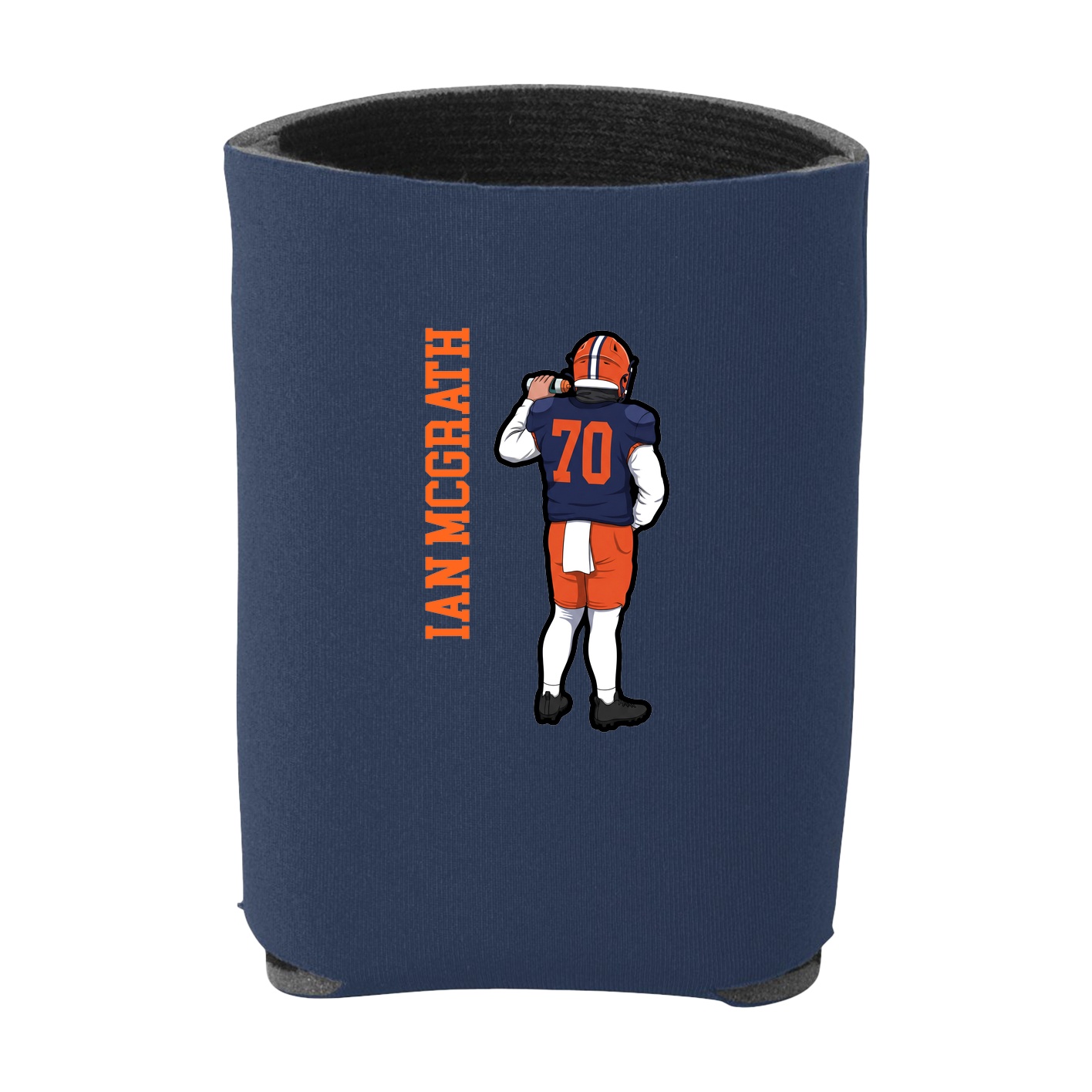 Can Holder — Name Vertical in Navy