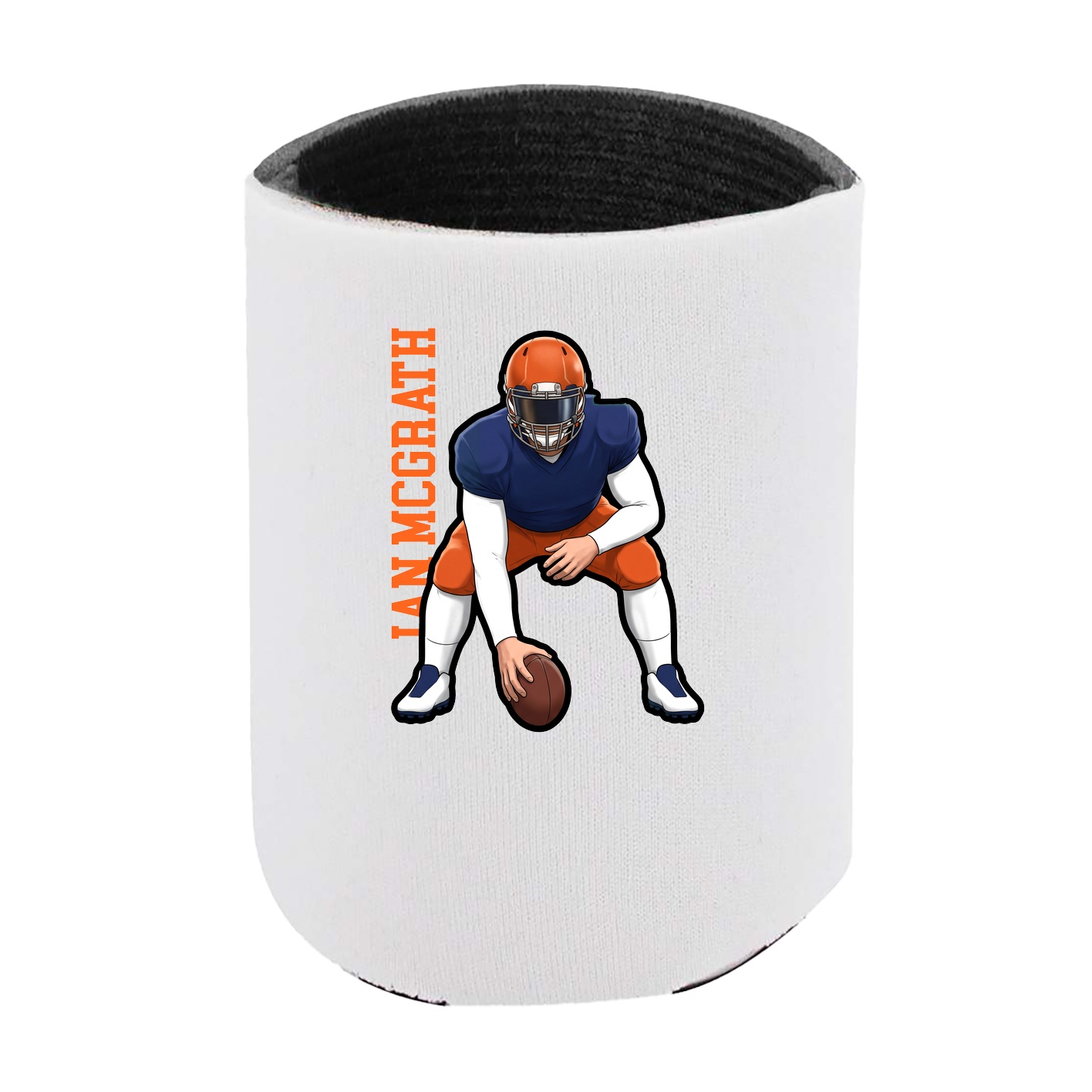 Can Holder — Name Vertical in White