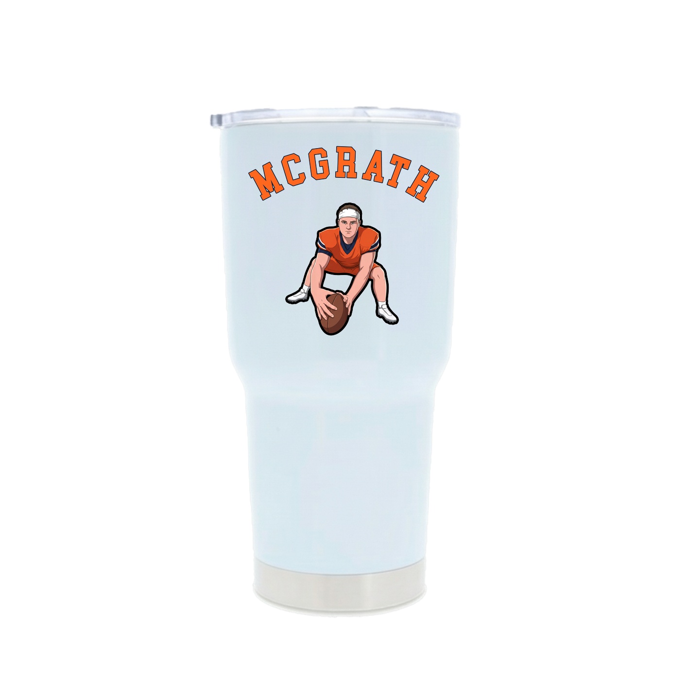 30oz Stainless Steel Tumbler — Shirsey Arch in White