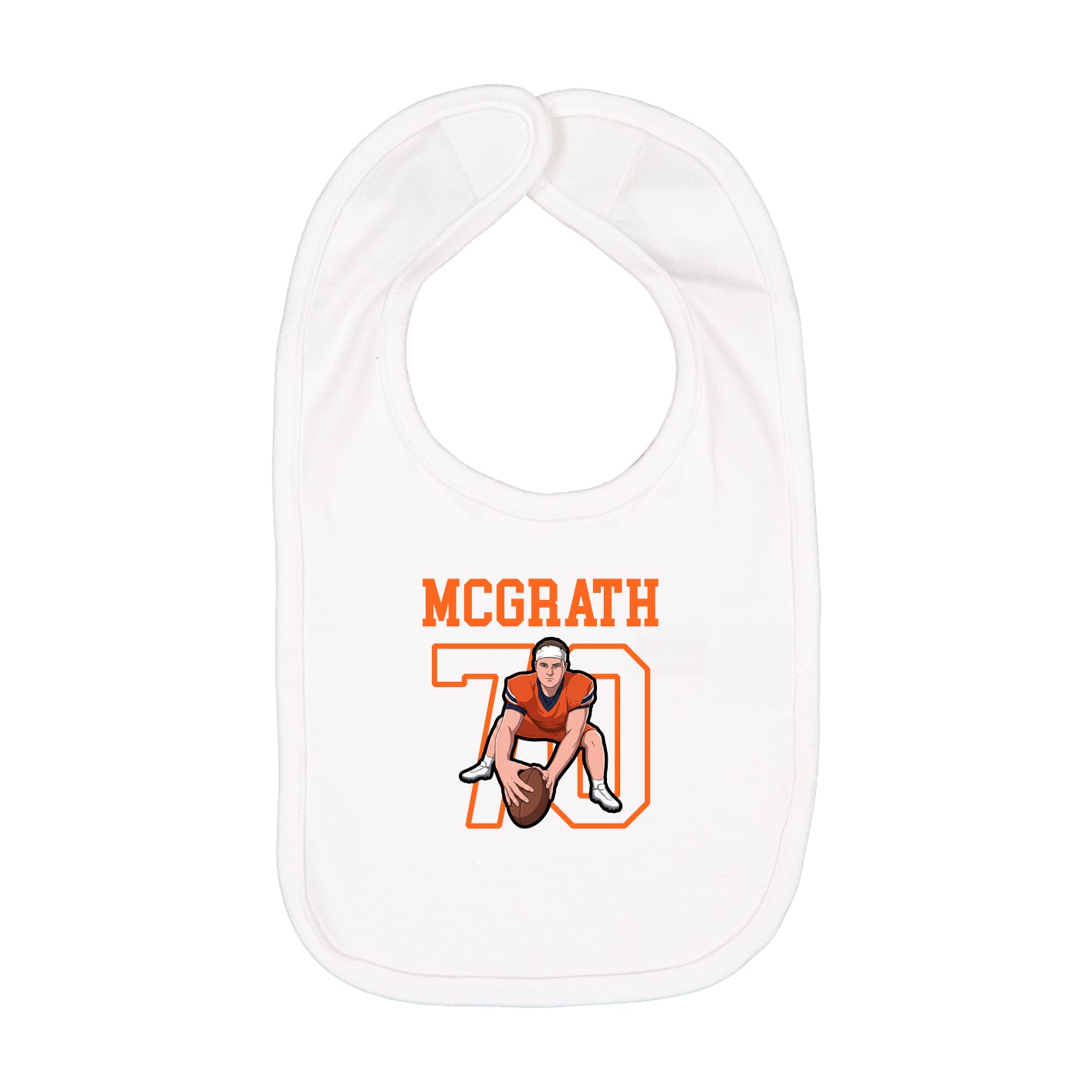 Infant Bib — Shirsey in White