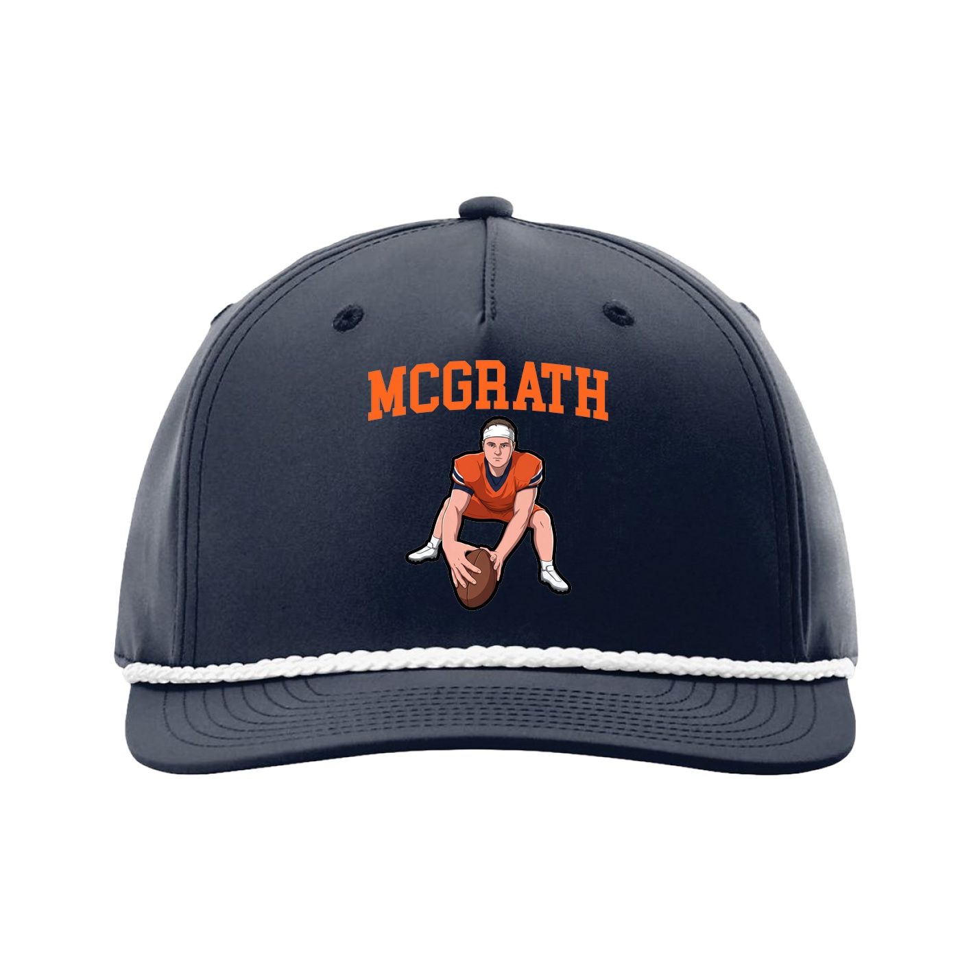 Five-Panel Classic Rope Cap — Shirsey in Navy