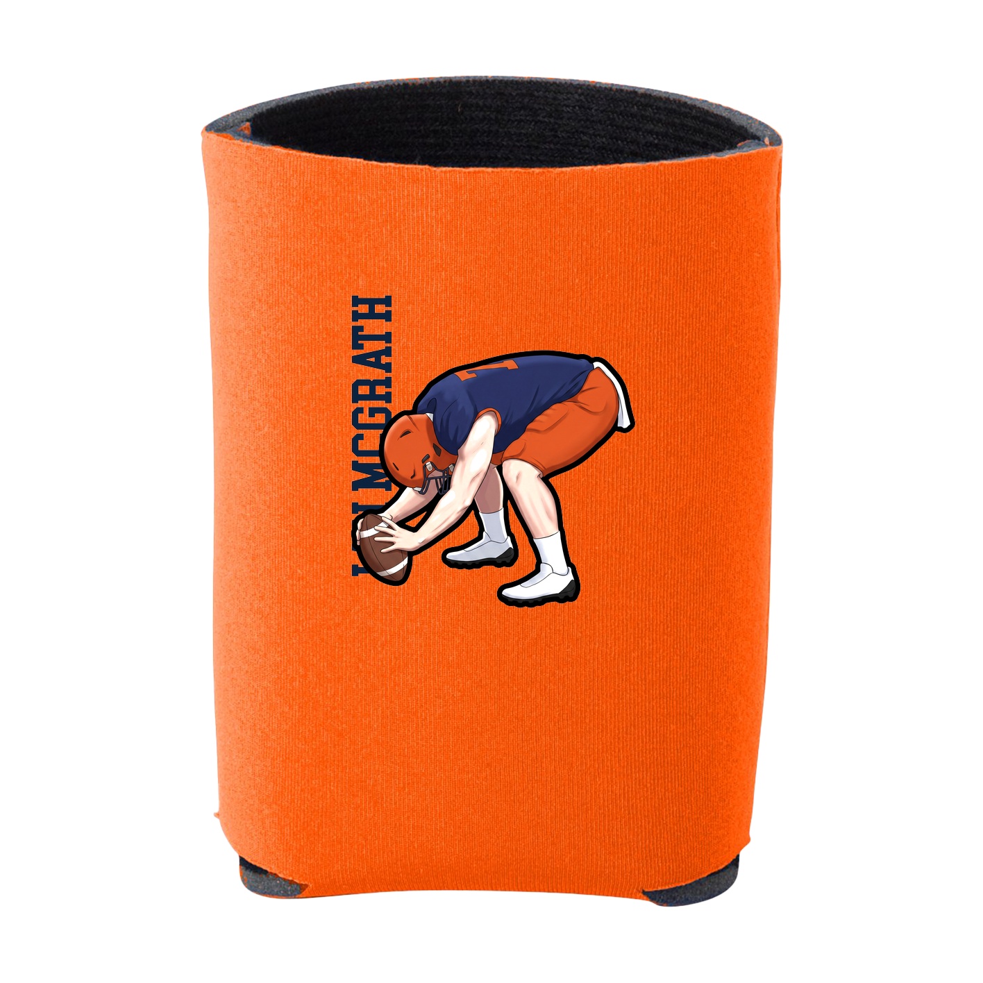 Can Holder — Name Vertical in Orange
