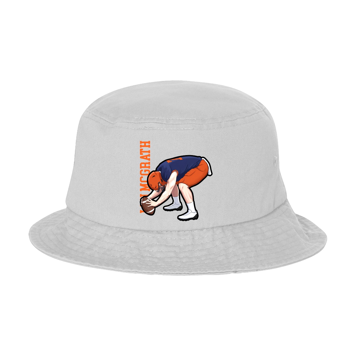 Bucket Cap — Name Vertical in White