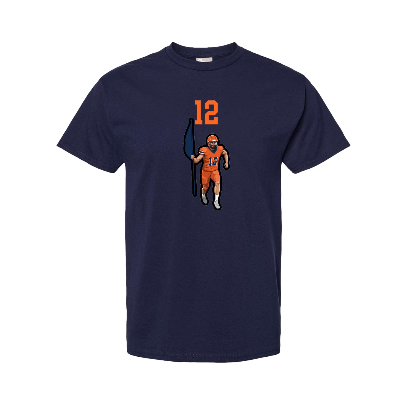 Youth Tee — Number Top in Navy