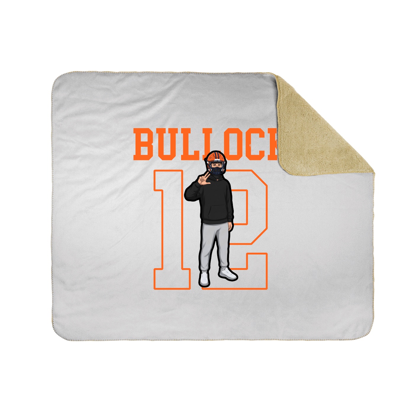 50x60 Sherpa Lined Throw Blanket