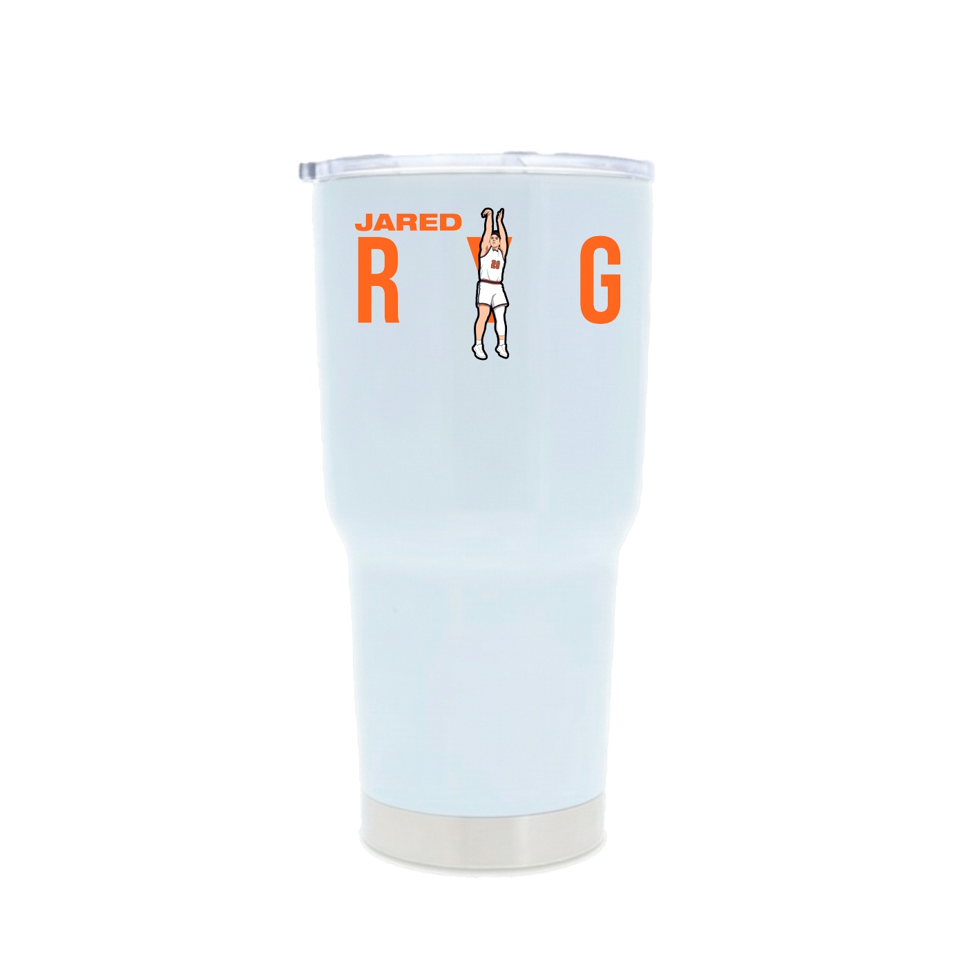 30oz Stainless Steel Tumbler — Player Name in White