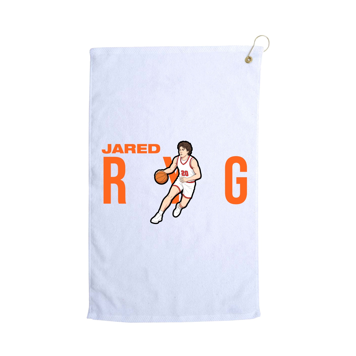 Golf Towel — Player Name in White